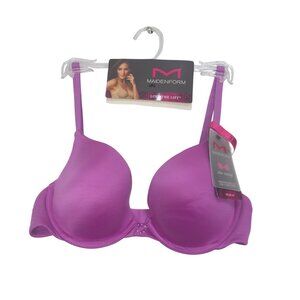 Maidenform Women Love The Lift Demi Coverage Push-Up Underwire Bra SZ 32C Pink